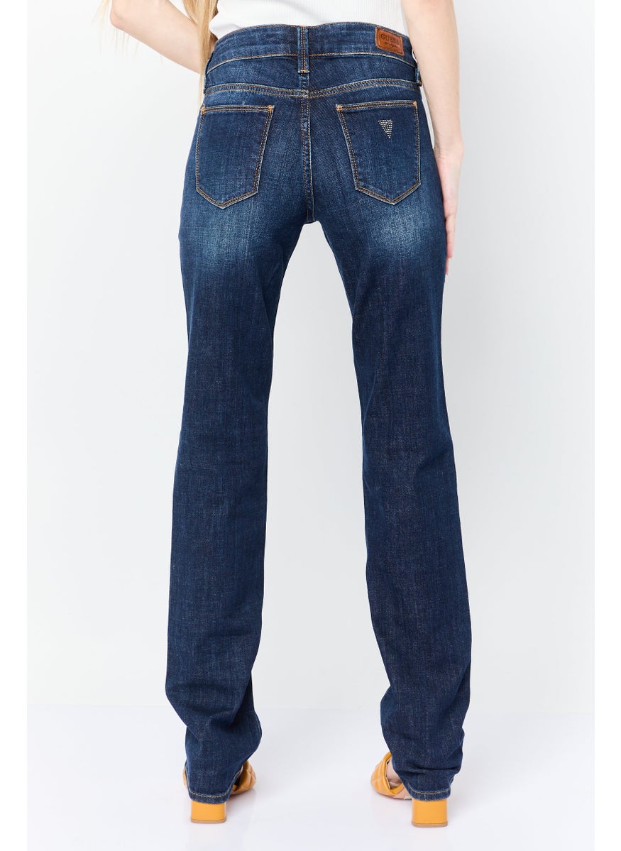 Women Regular Fit Washed Stretchable Jeans, Blue