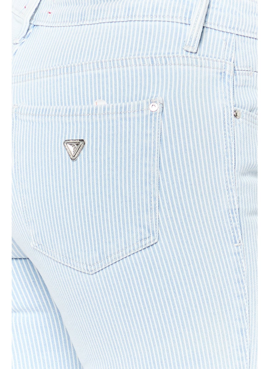 Women Regular Fit High Rise Straight Stretchable Jeans, Light Blue