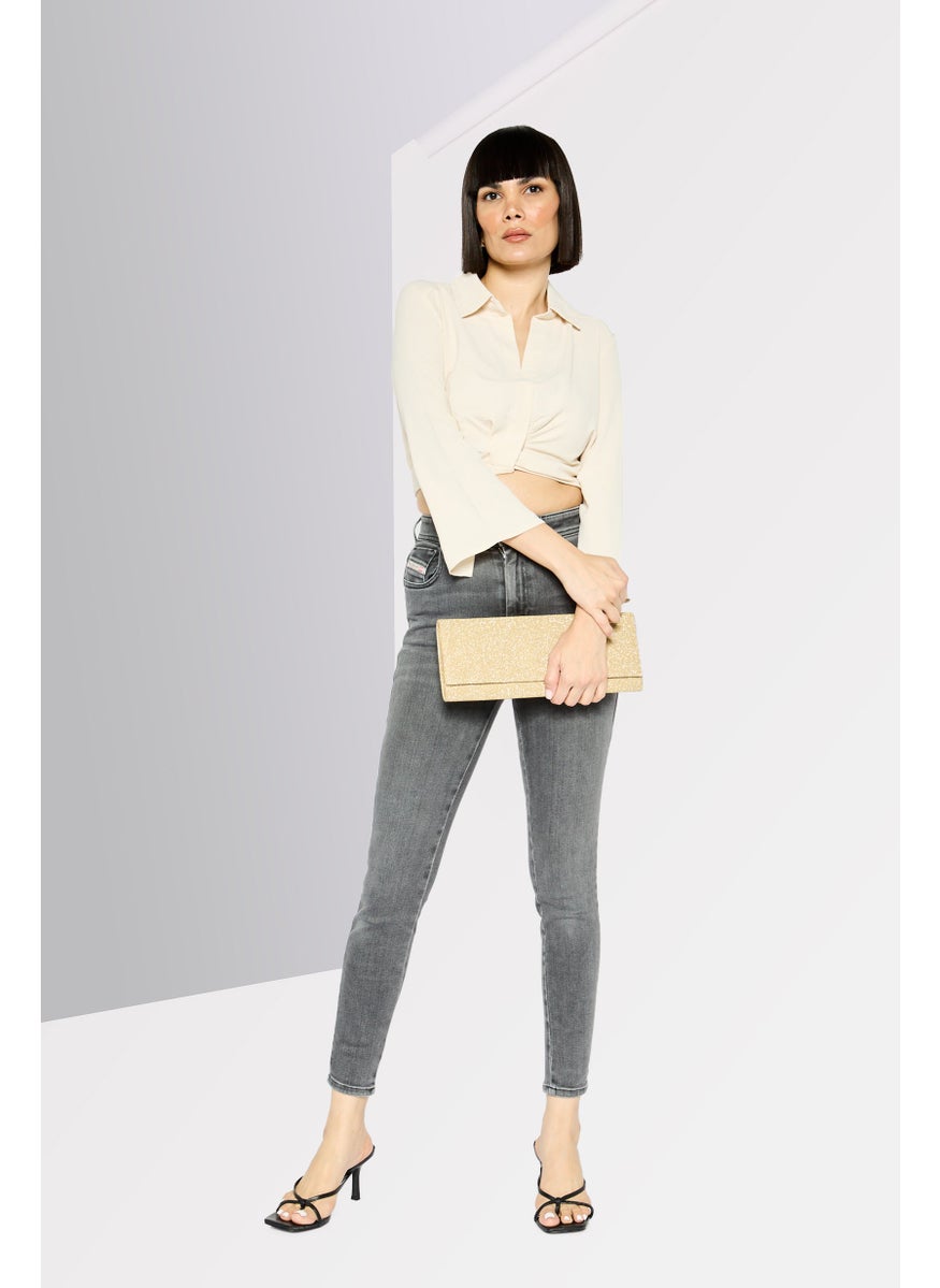 Women Super Skinny Fit Washed Stretchable Jeans, Black