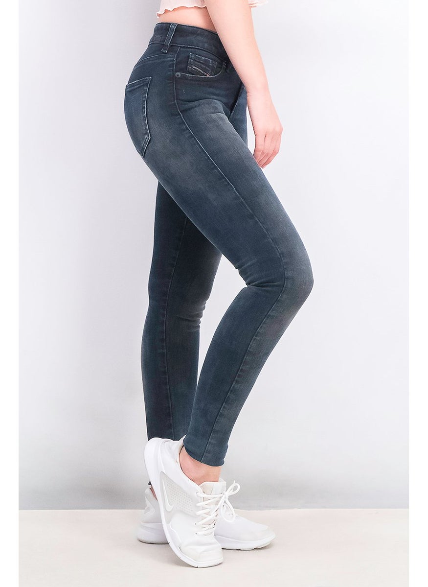 Women Slim Fit Five Pocket Jeans, Indigo