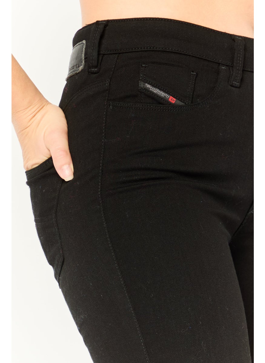 Women Super Skinny Fit Solid Stretchable Denim Jeans, Black