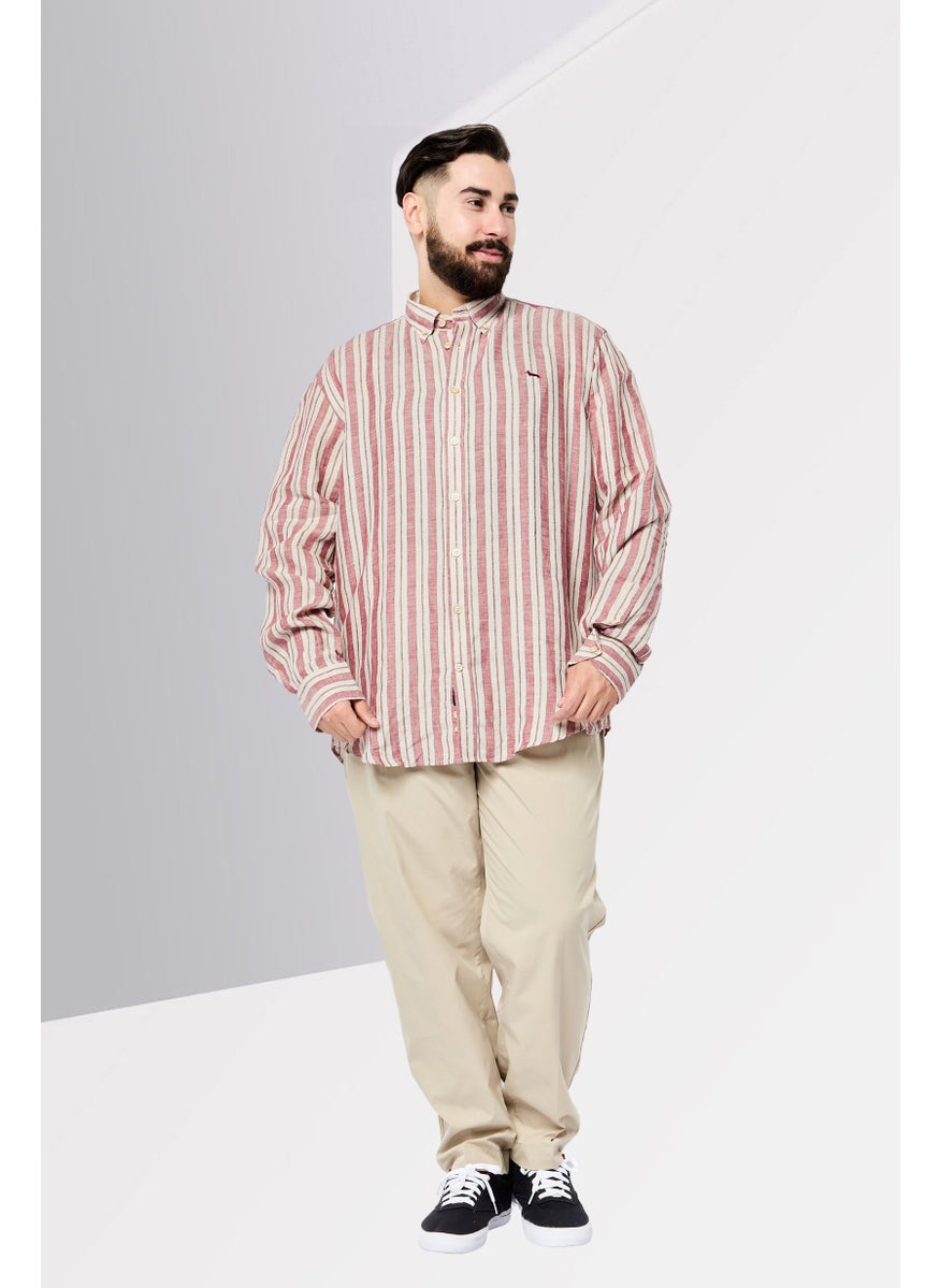 Men Regular Fit Embroidered Long Sleeves Casual Shirt, Multicolor