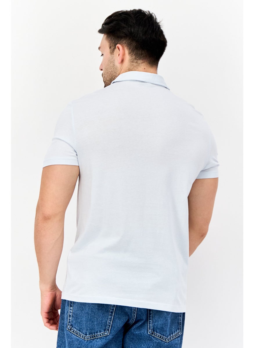 Men Regular Fit 3 Pieces Solid Short Sleeves Casual Shirts Set, Cream/Grey