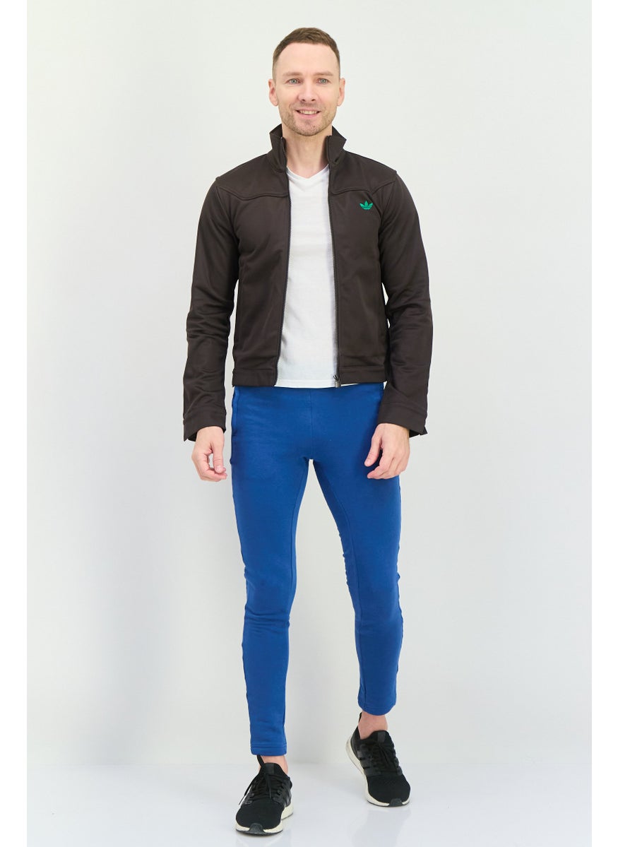 Men Sportswear Fit Long Sleeves Outdoor Sweatshirt, Metallic Bronze