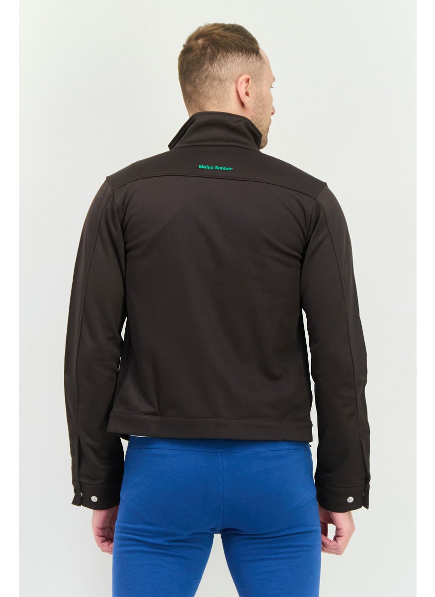 Men Sportswear Fit Long Sleeves Outdoor Sweatshirt, Metallic Bronze