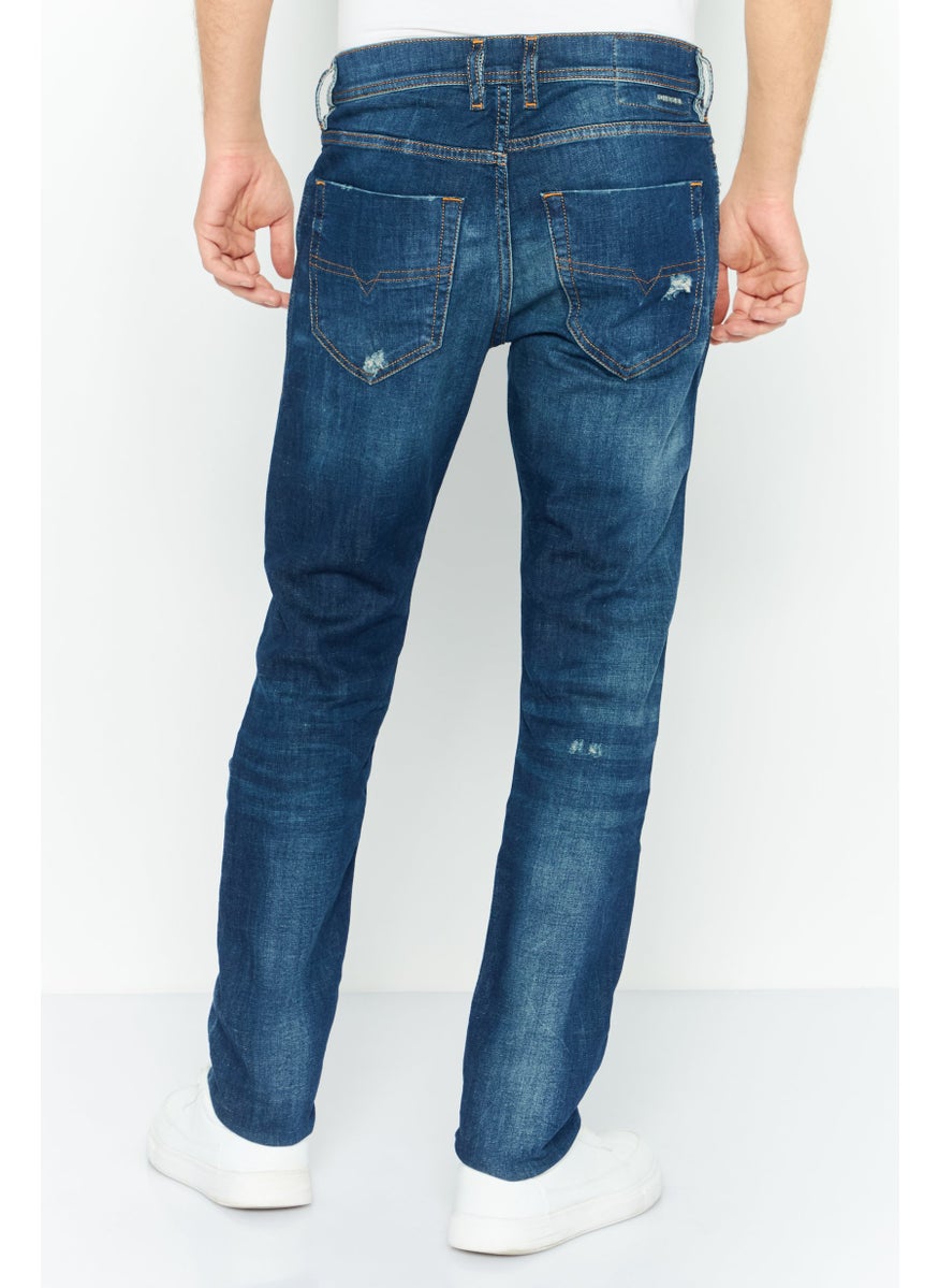 Men Slim Fit Tepphar Rip Stretchable Jeans, Blue