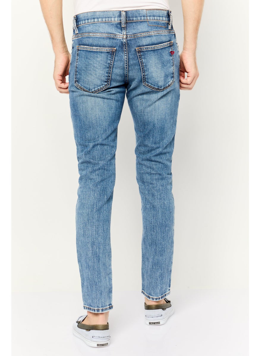 Men 2019 D-Strukt Slim Fit Washed Stretchable Denim, Blue
