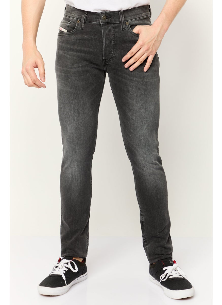 Men D-Luster Slim Fit Wash Stretchable Jeans, Grey