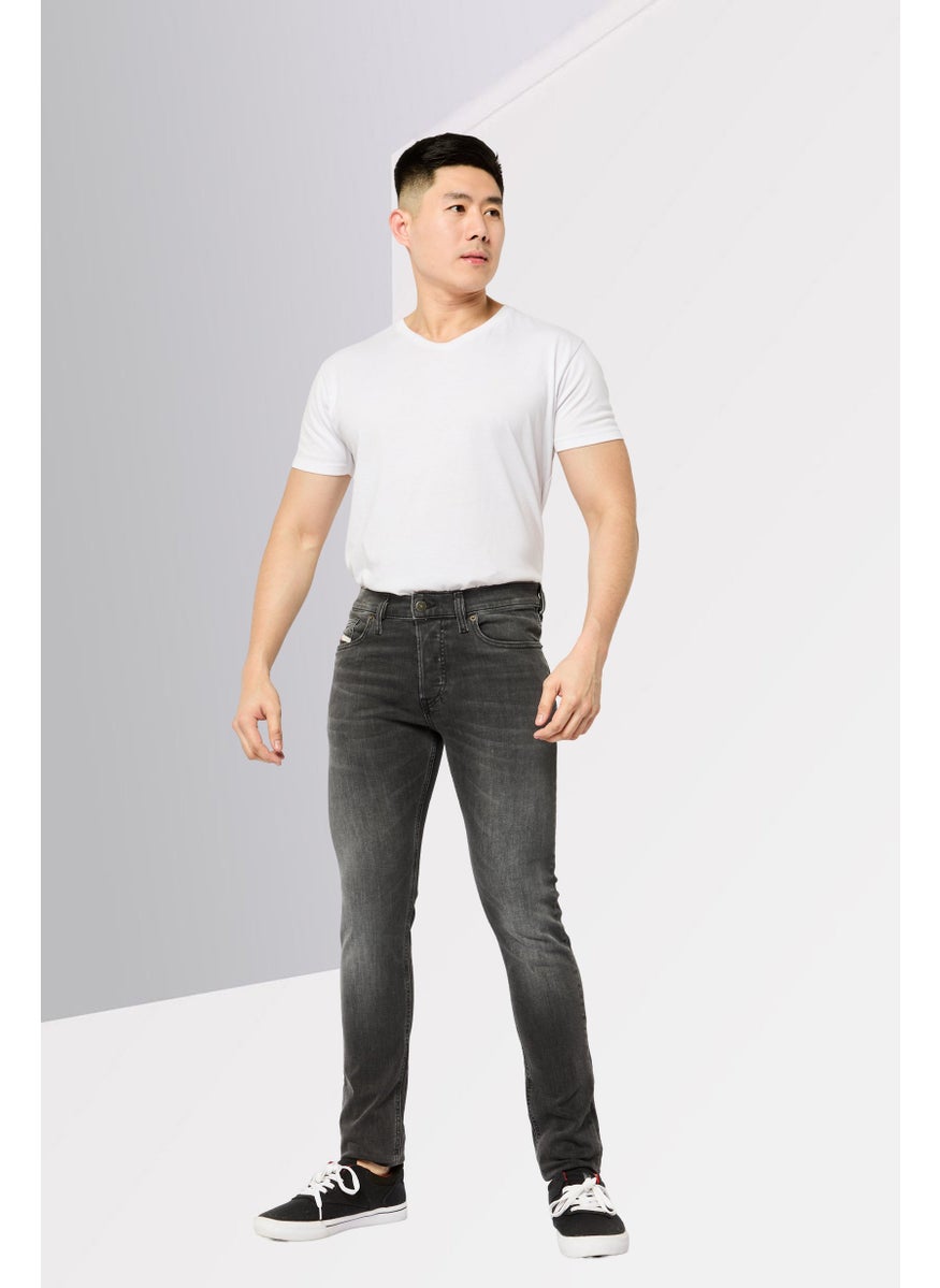 Men D-Luster Slim Fit Wash Stretchable Jeans, Grey