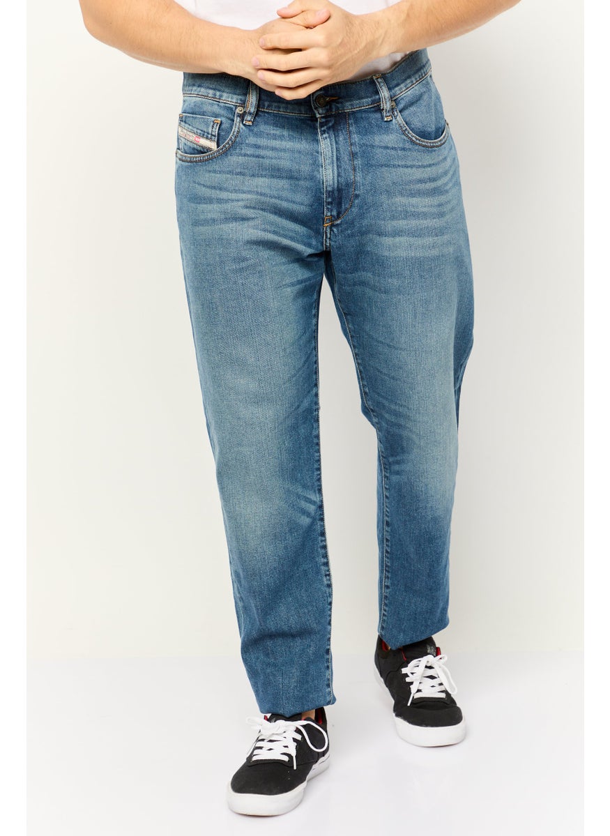 Men D-Strukt Slim Fit Wash Stretchable Denim, Blue