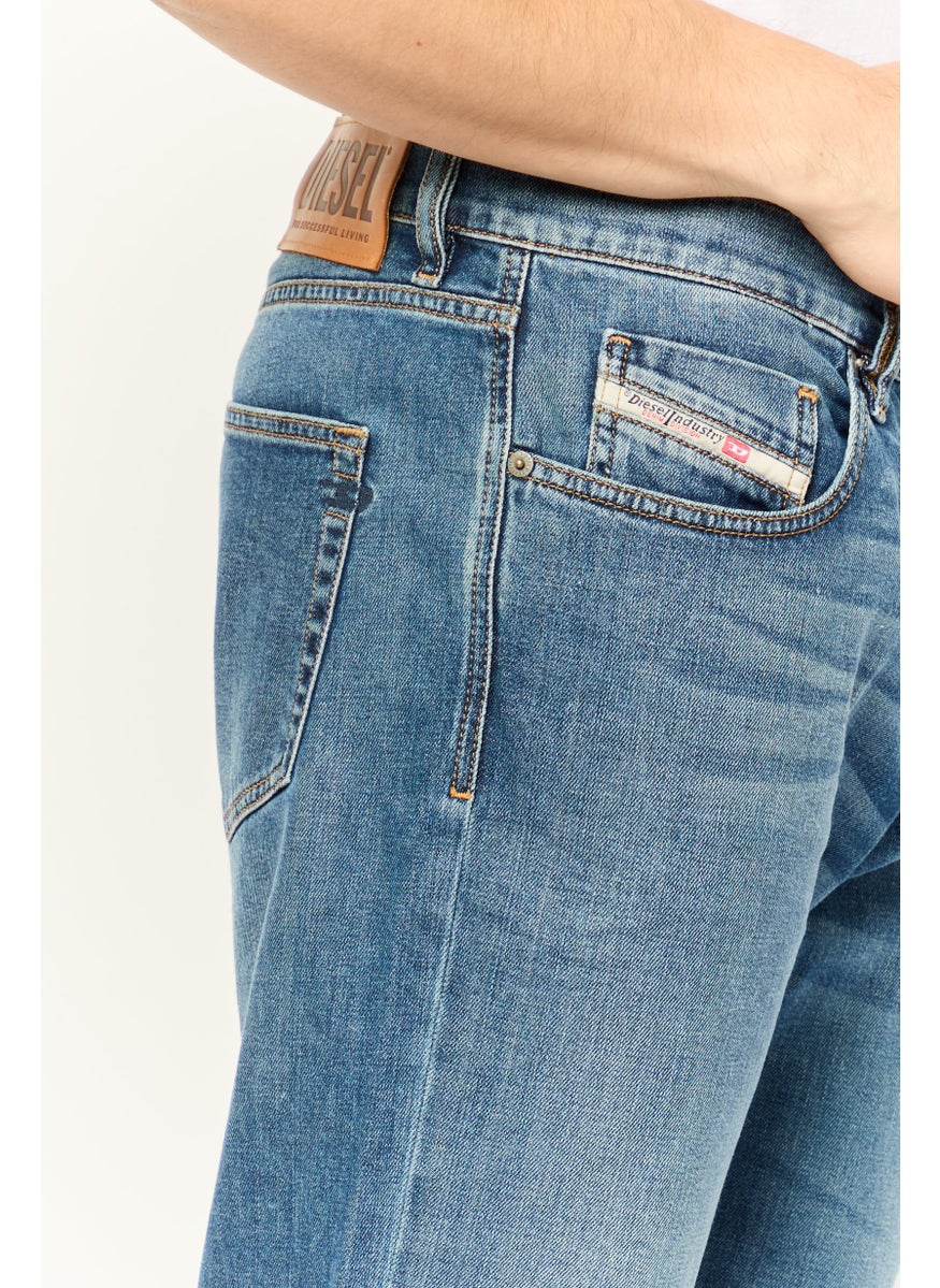 Men D-Strukt Slim Fit Wash Stretchable Denim, Blue