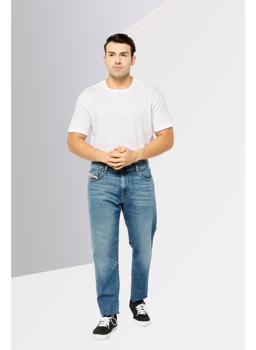 Men D-Strukt Slim Fit Wash Stretchable Denim, Blue