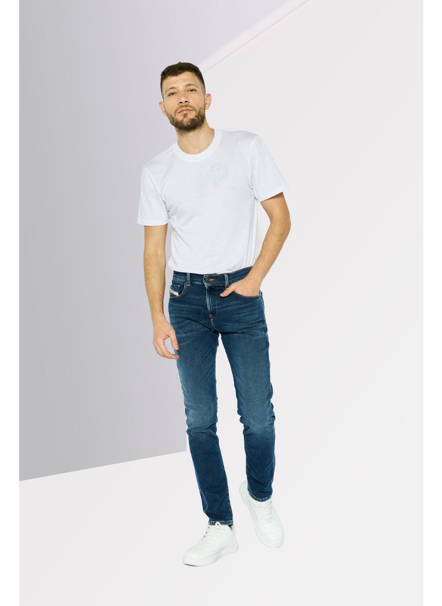 Men Regular Fit D-Strukt Washed Jeans, Blue