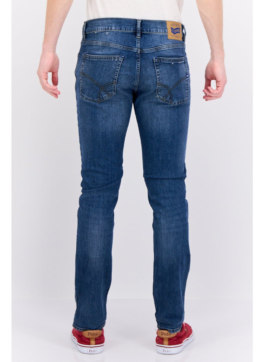 Men Skinny Fit Washed Non Stretchable Denim Jeans, Blue