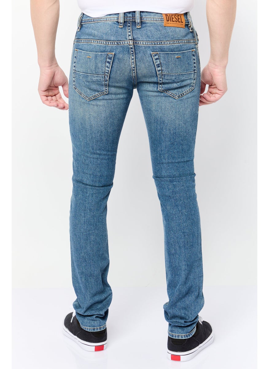Men Thommer Slim Fit Washed Stretchable Jeans, Blue