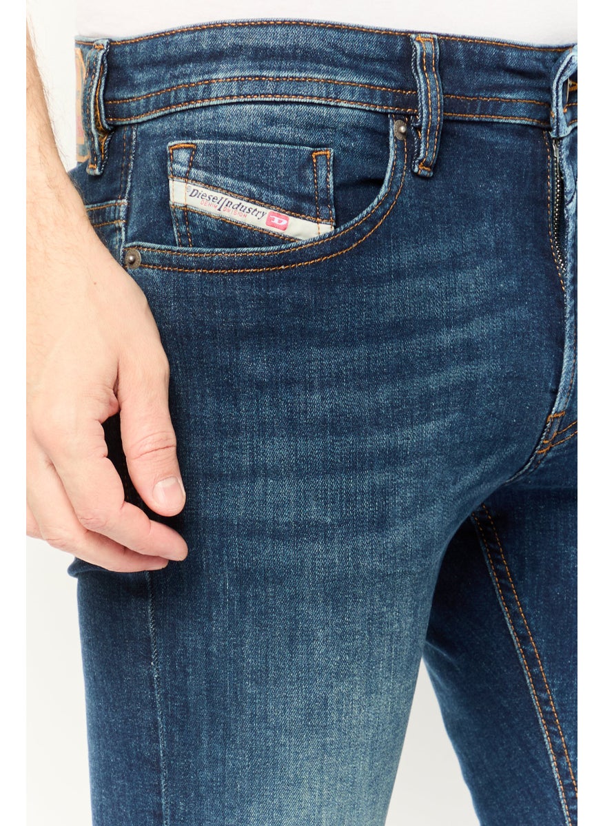 Men Thommer Slim Fit Washed Stretchable Jeans, Blue
