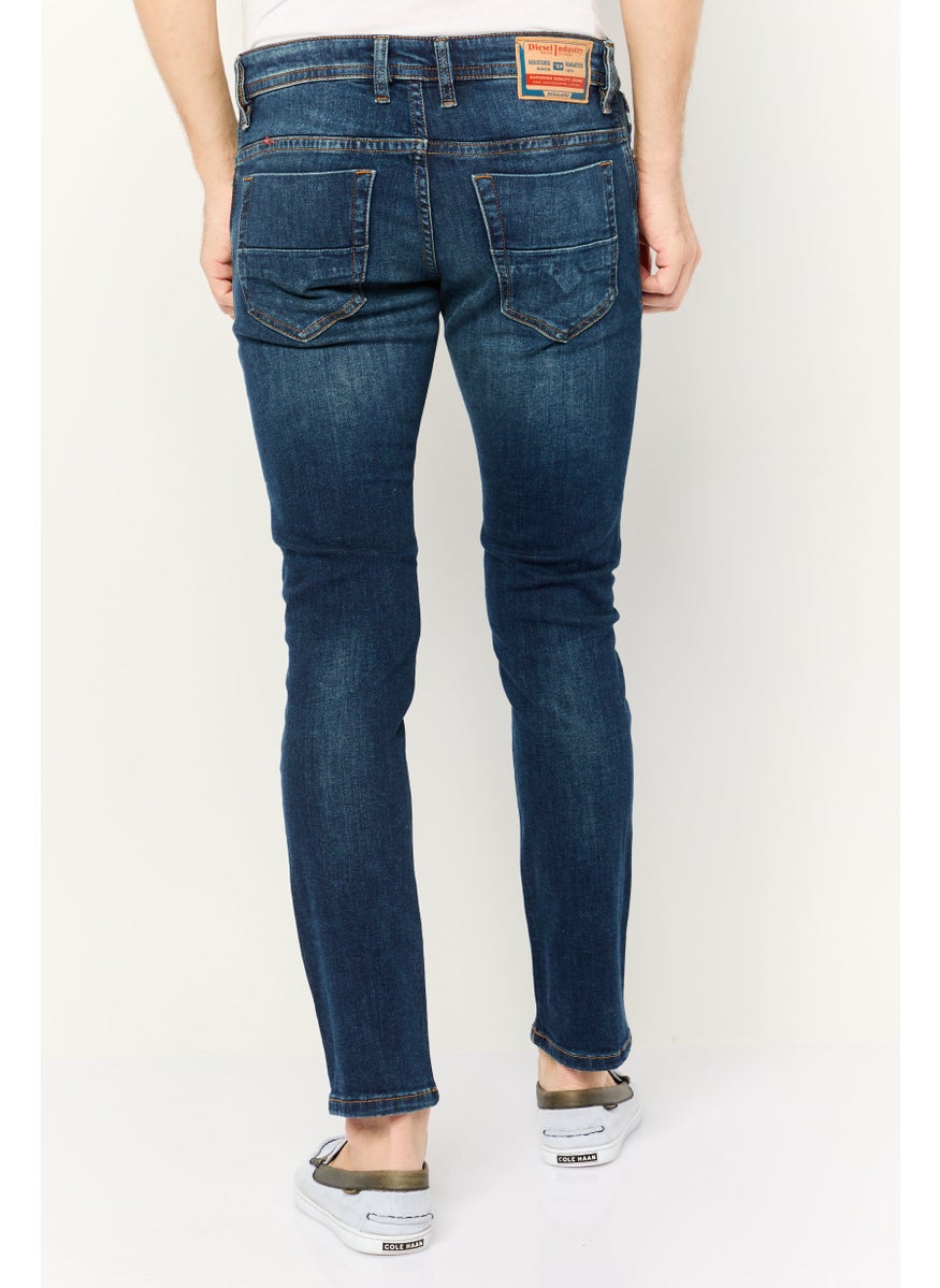 Men Thommer Slim Fit Washed Stretchable Jeans, Blue