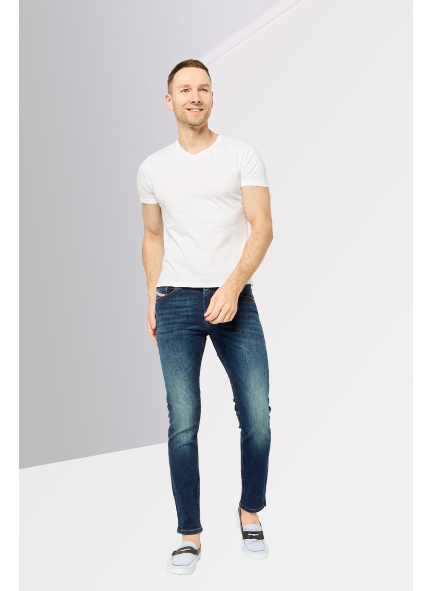 Men Thommer Slim Fit Washed Stretchable Jeans, Blue