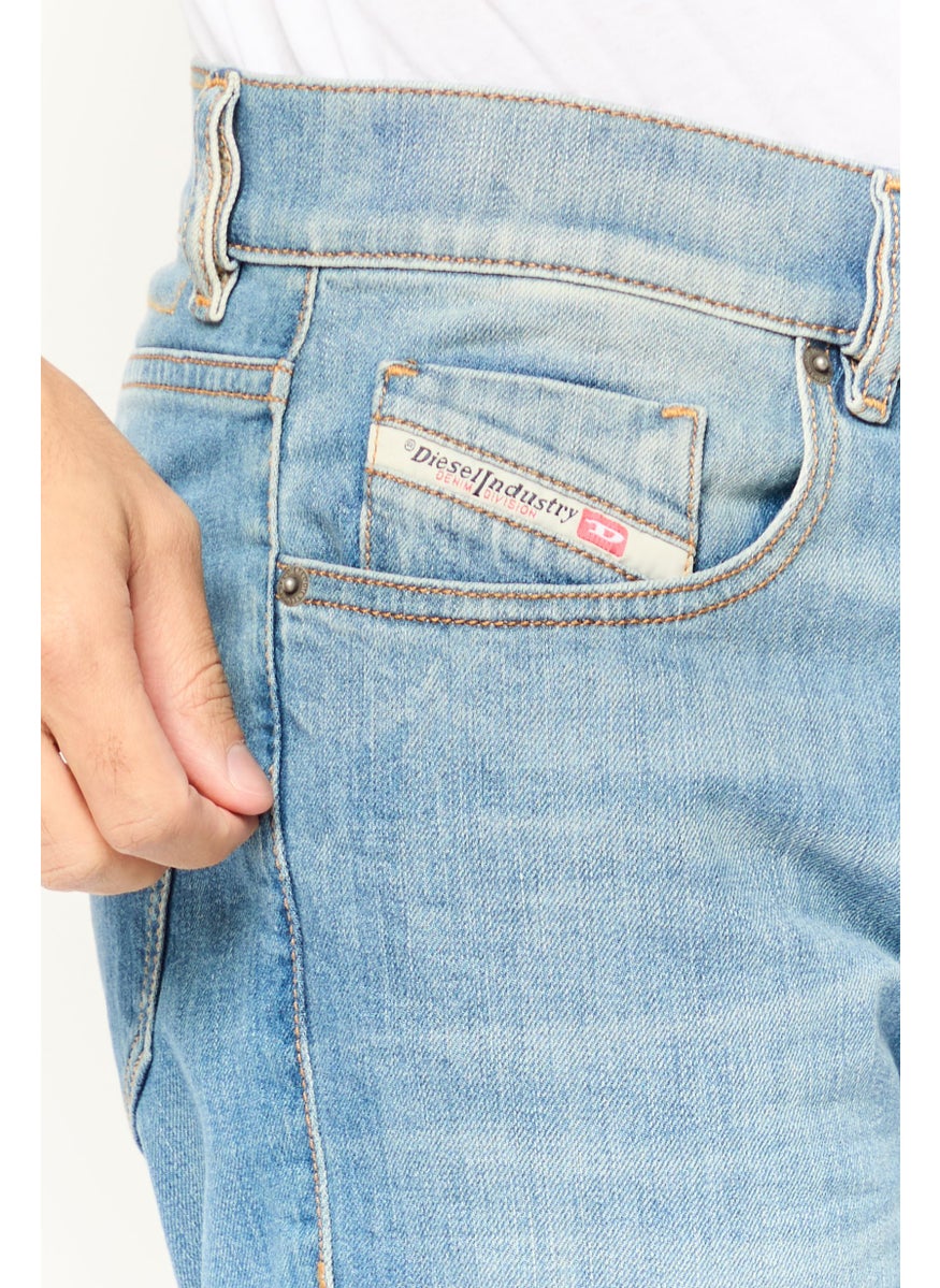 Men 2019 D-Strukt Slim Fit Washed Stretchable Jeans, Blue