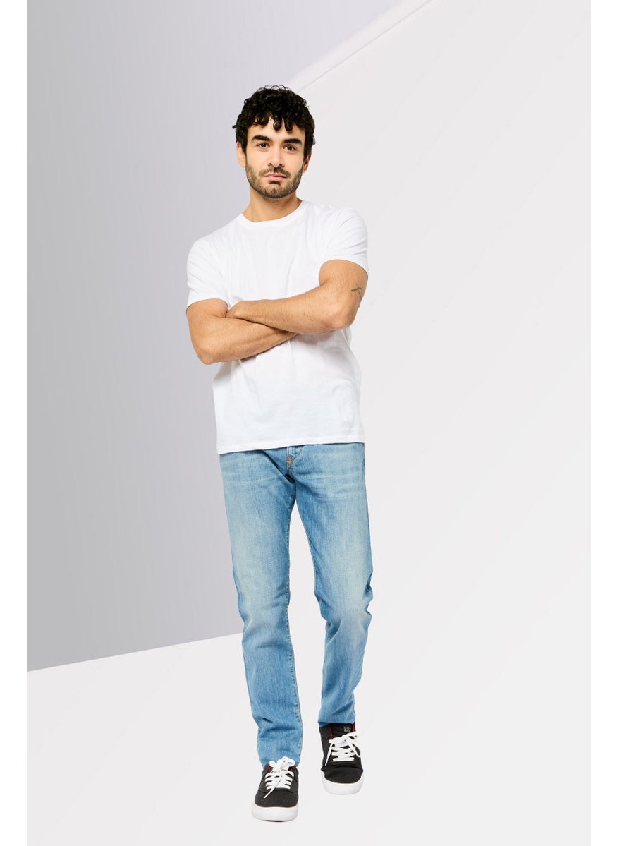 Men 2019 D-Strukt Slim Fit Washed Stretchable Jeans, Blue