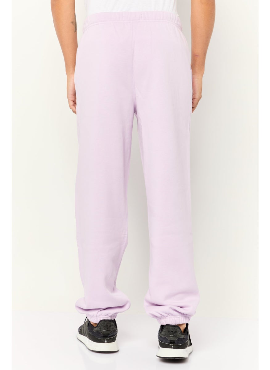 Men Regular Fit Brand Logo Sweatpants, Lavenders