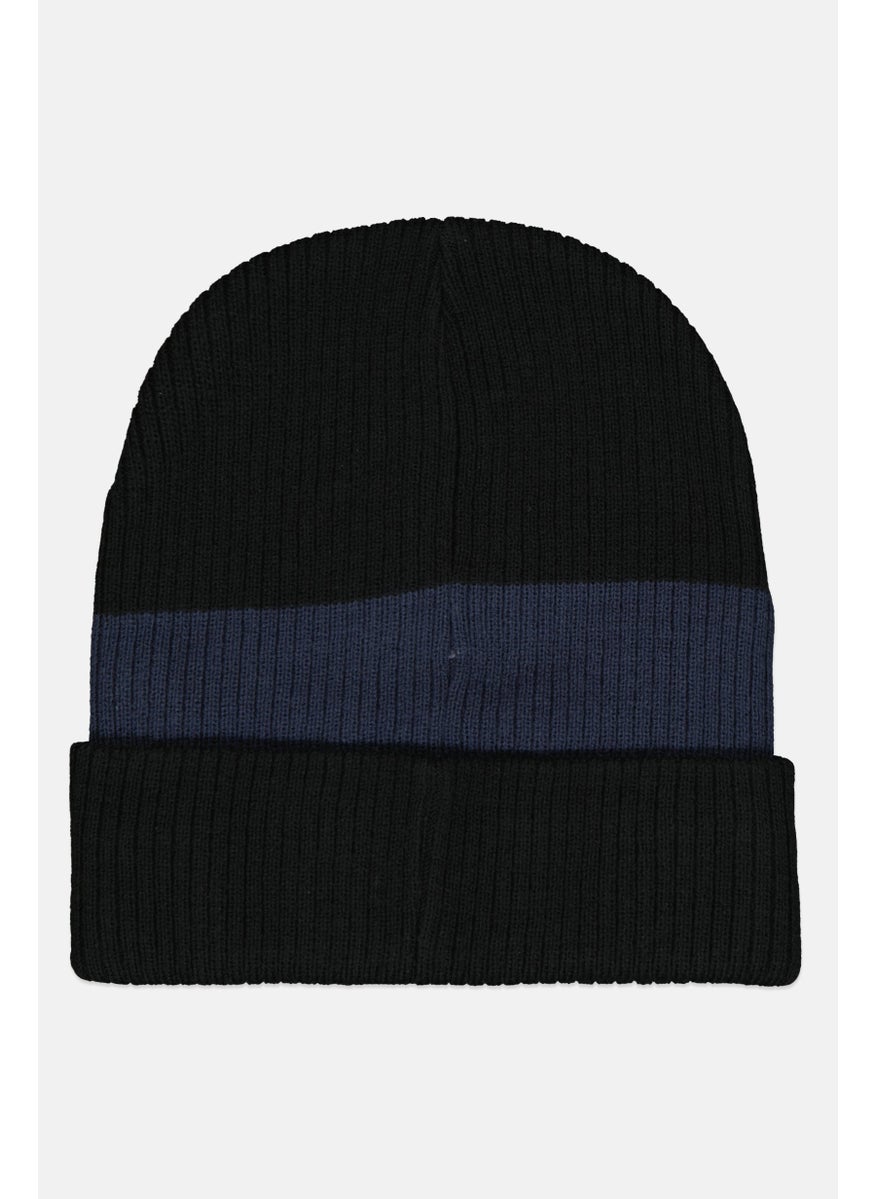 Men Brand Logo Beanie, Multicolor