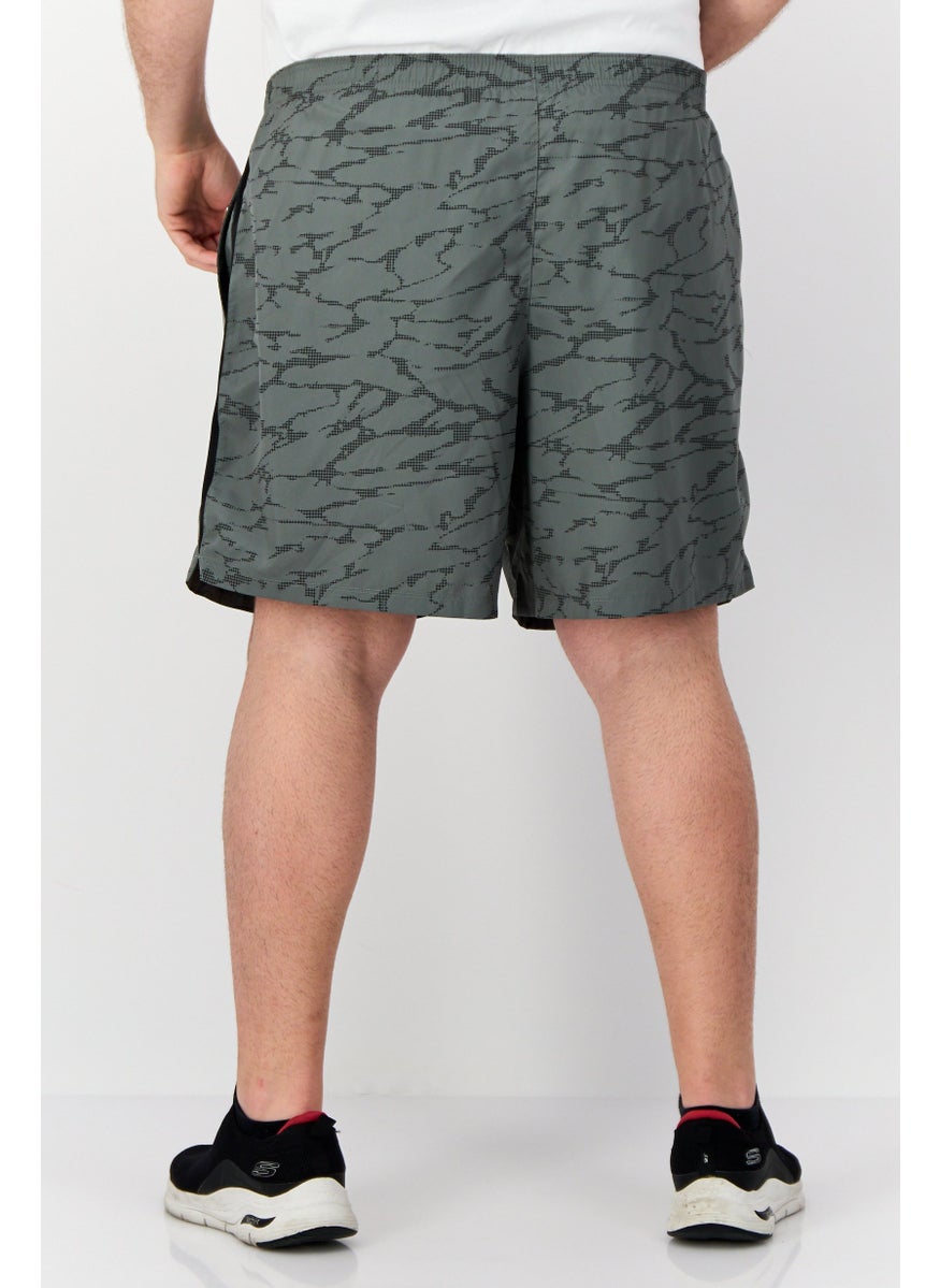 Men Sportswear Fit Training Shorts, Old Green