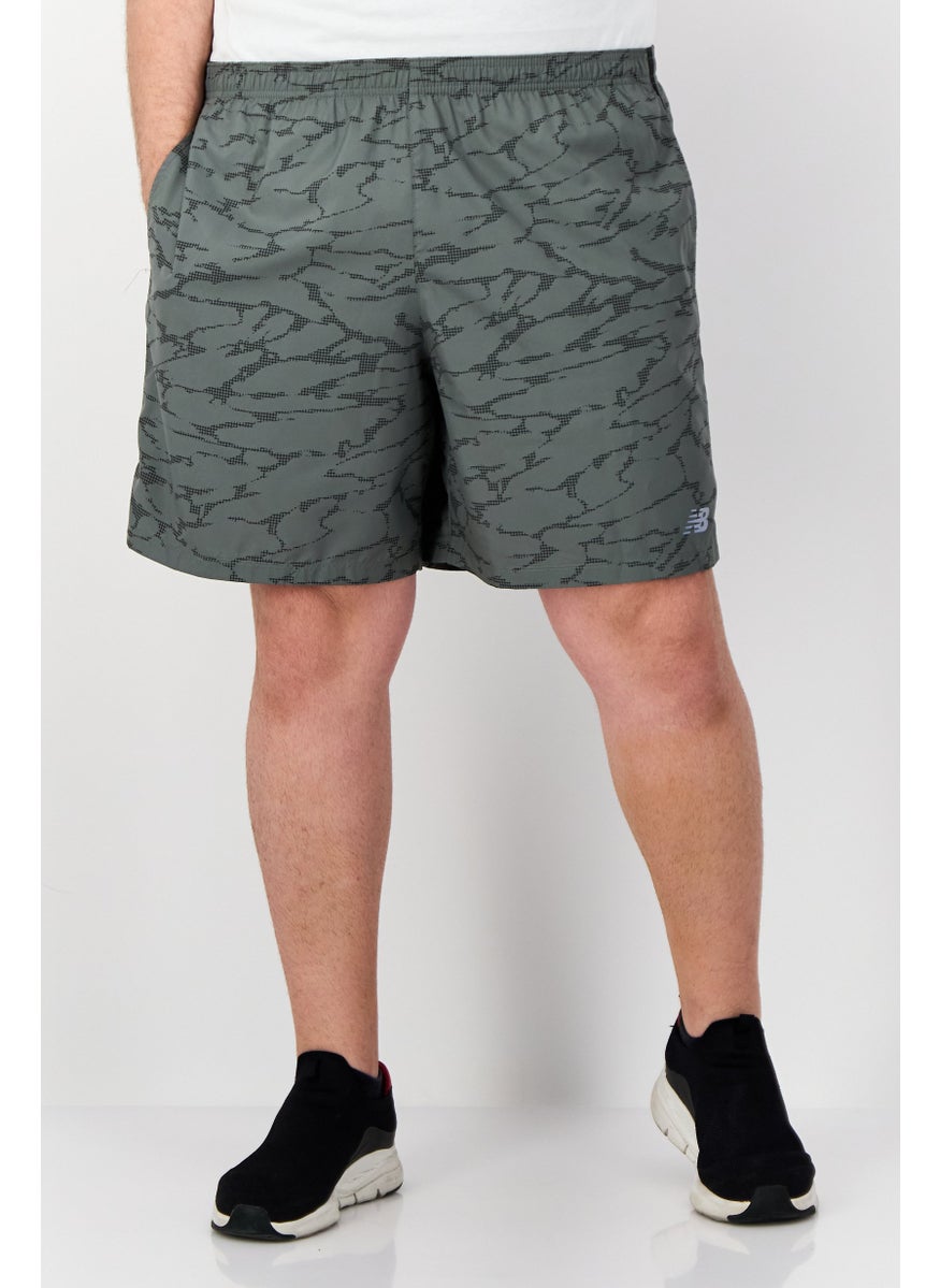 Men Sportswear Fit Training Shorts, Old Green