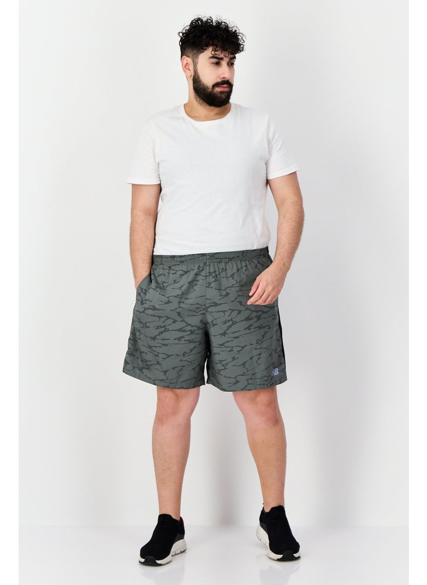 Men Sportswear Fit Training Shorts, Old Green