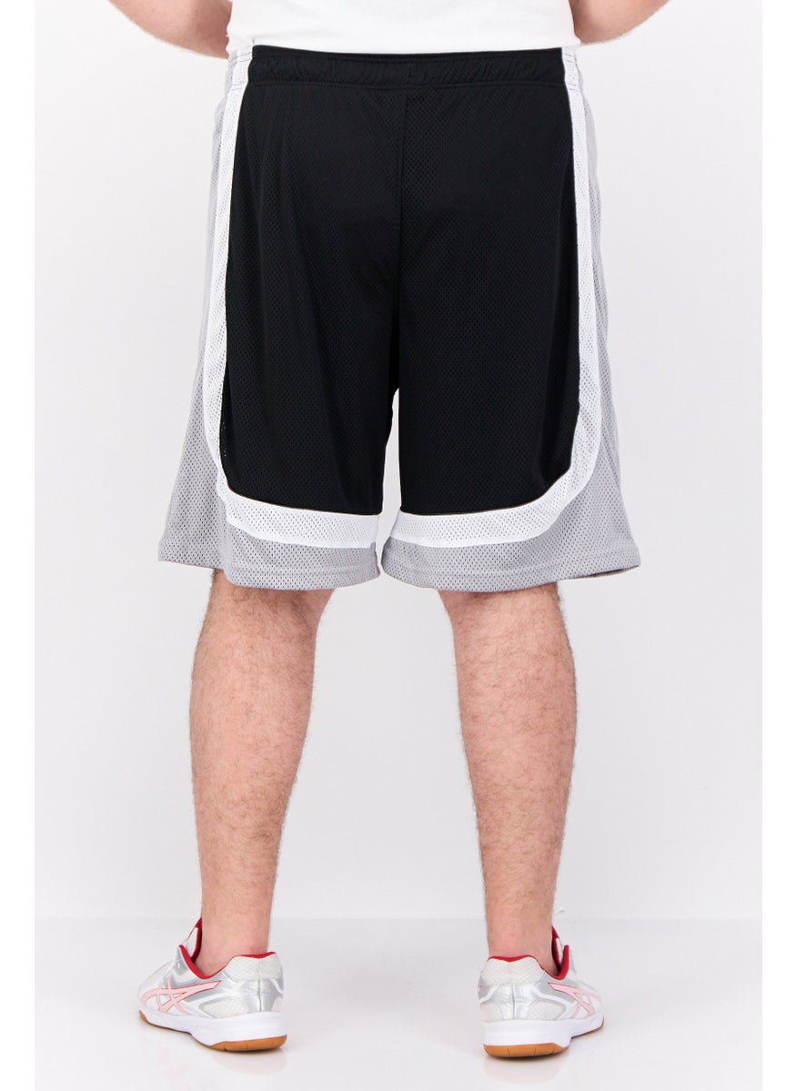 Men Sportswear Fit Triple Double Basketball Short, Black