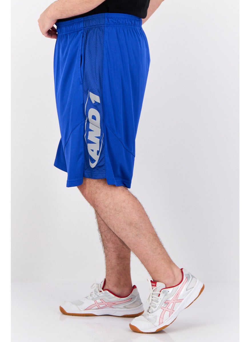 Men Sportswear Fit Drawstring Basketball Short, Royal Blue