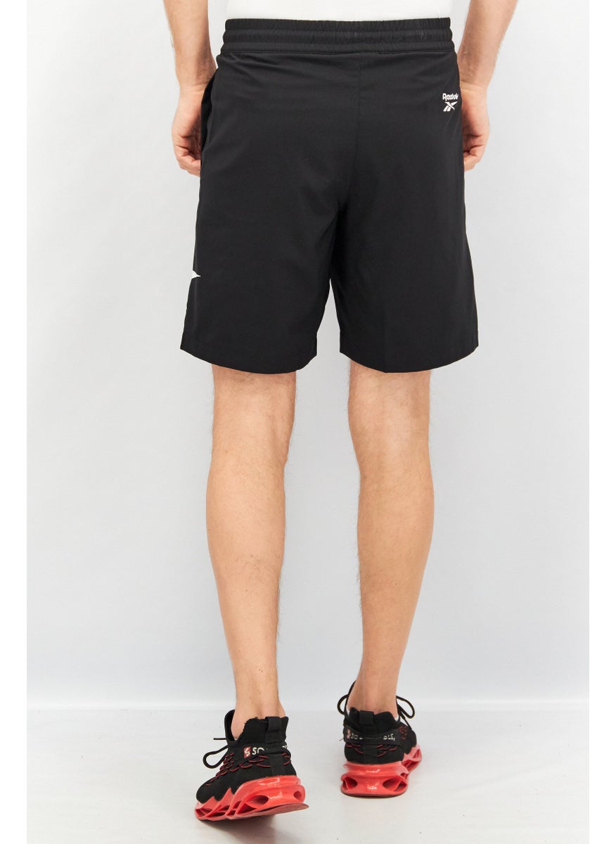 Men Sportswear Fit Drawstring Short, Black