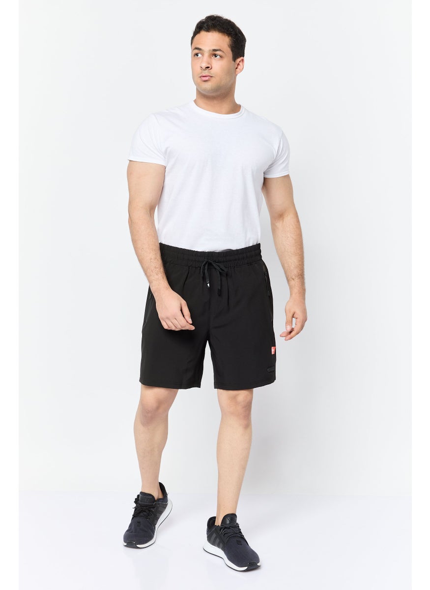 Men Sportswear Fit Training Shorts, Black