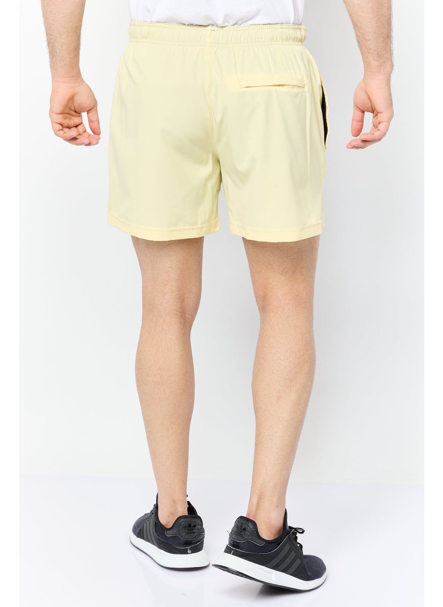 Men 5 Inseam Sportswear Fit Training Shorts, Neon Yellow