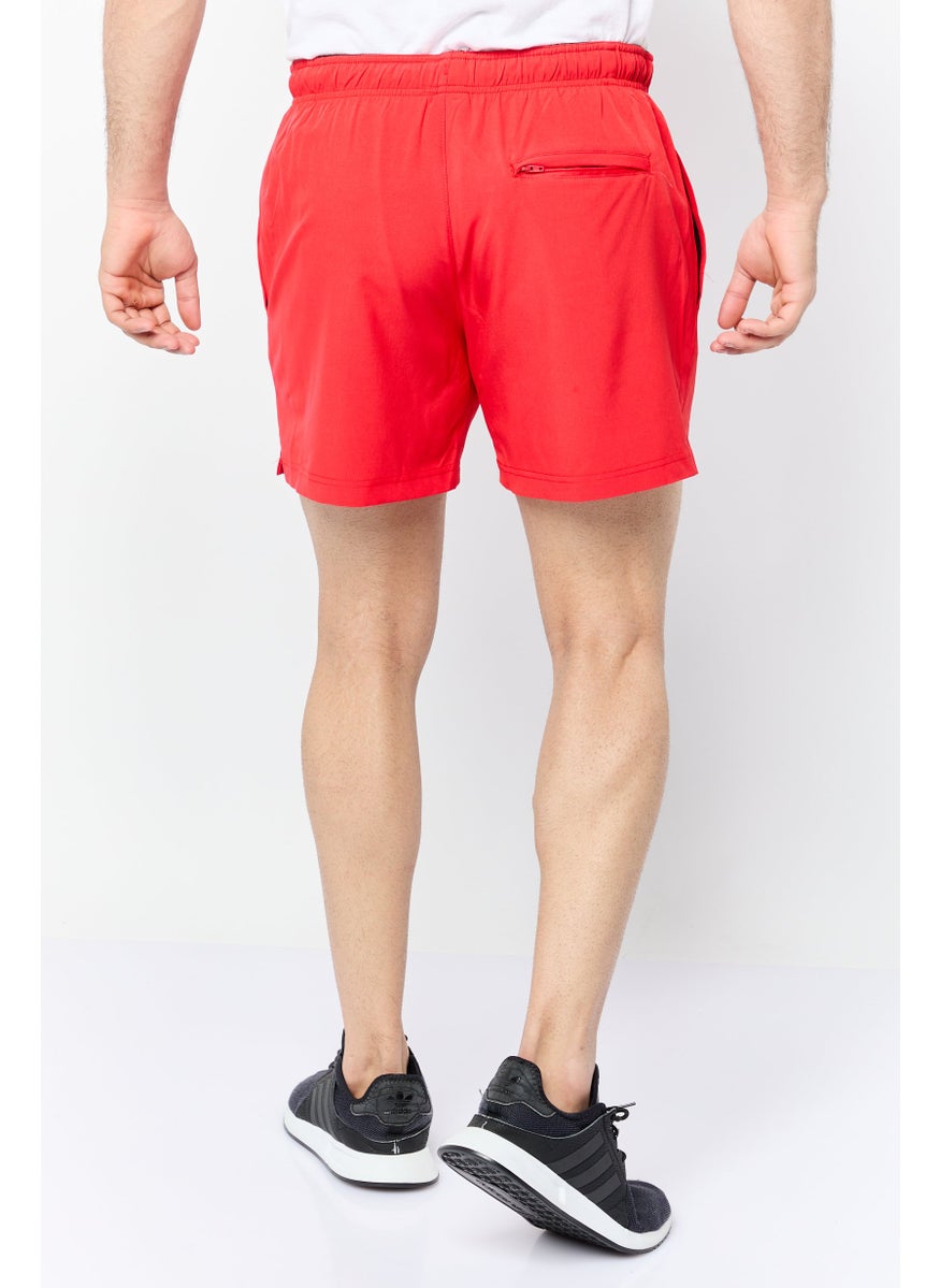 Men 5 Inseam Sportswear Fit Training Shorts, Red