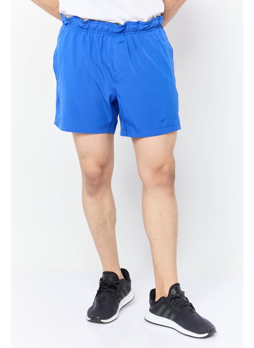Men 5 Inseam Sportswear Fit Training Shorts, Blue