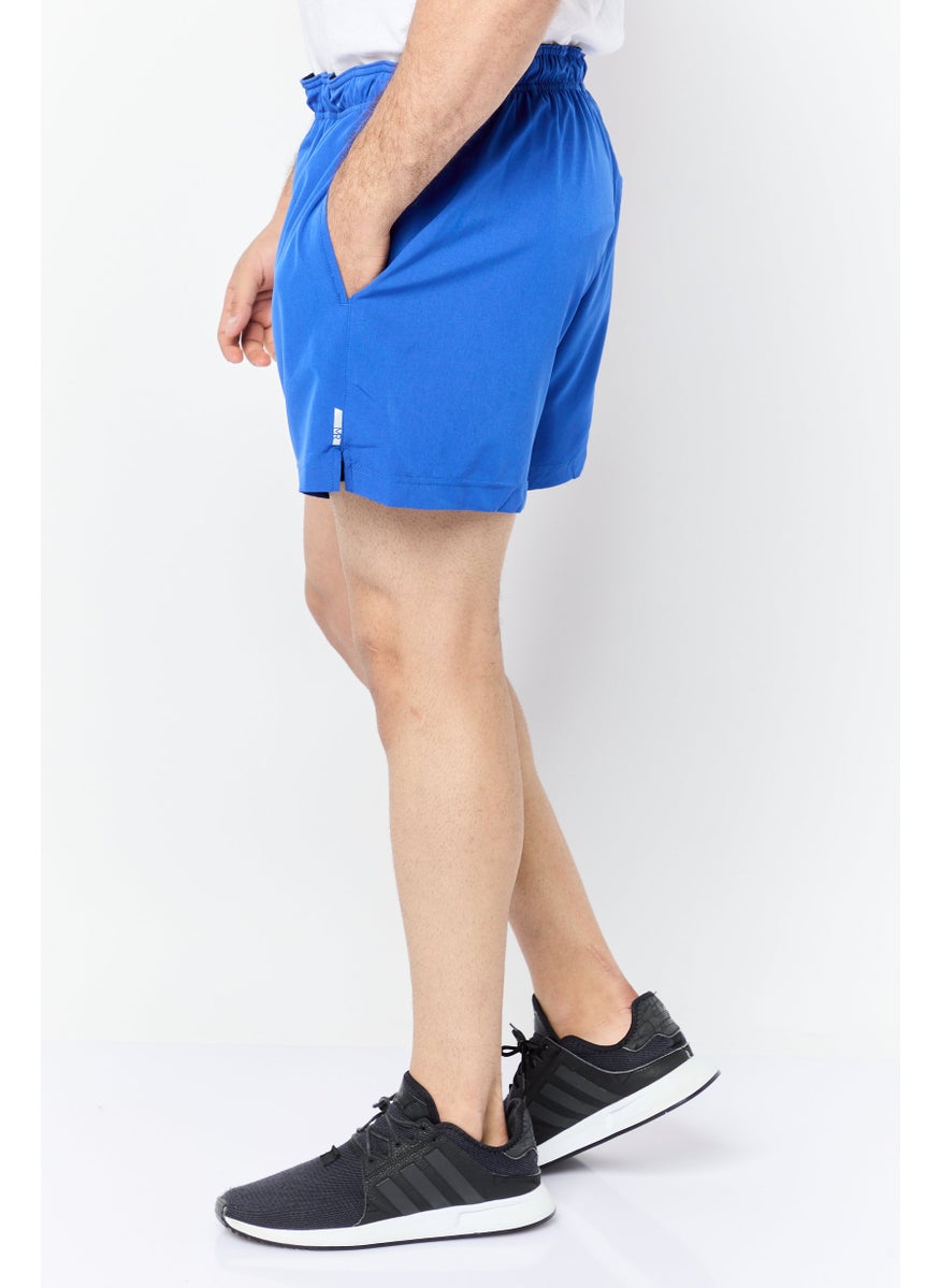 Men 5 Inseam Sportswear Fit Training Shorts, Blue