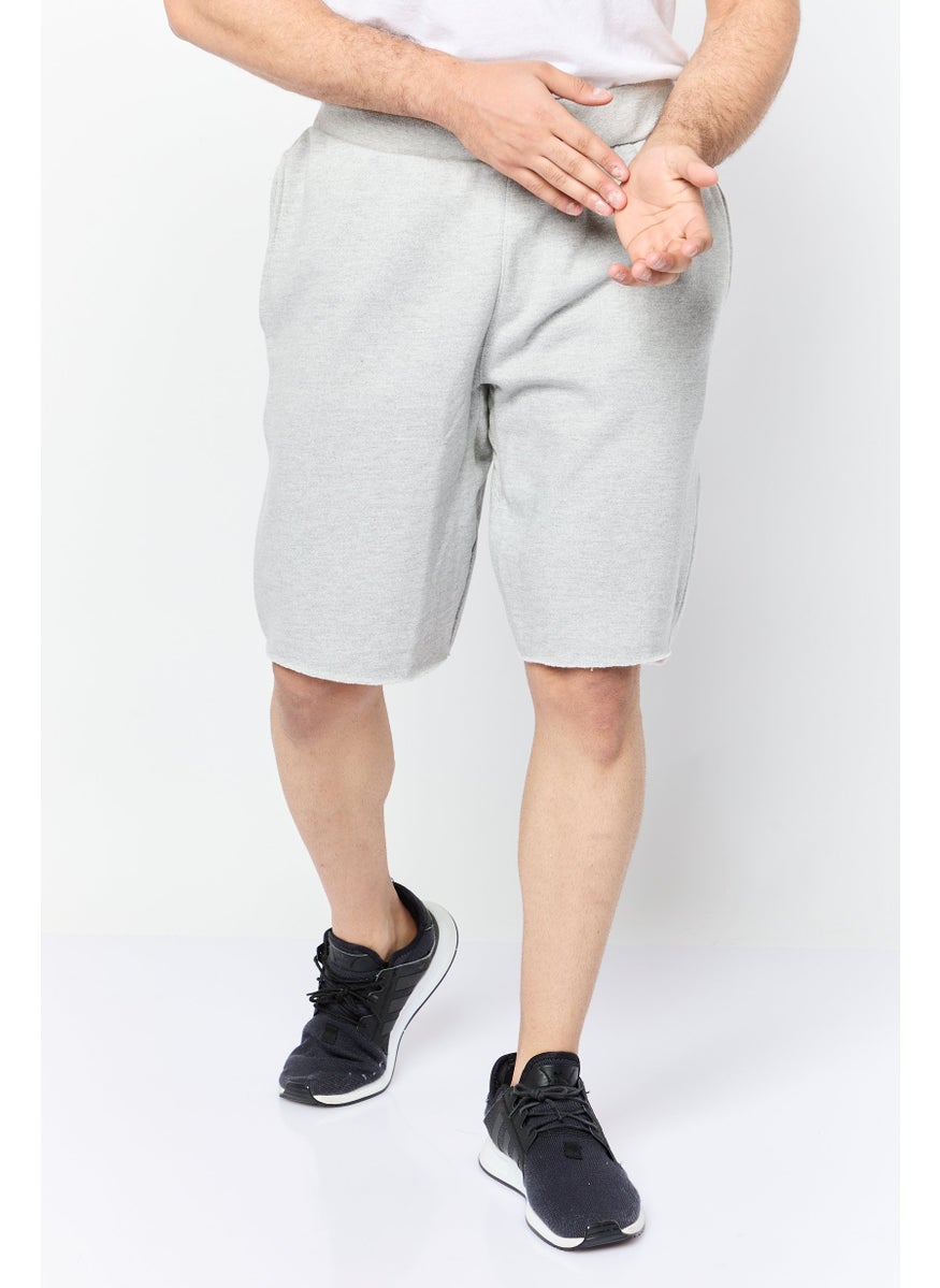Men Sportswear Fit Outdoor Shorts, Grey