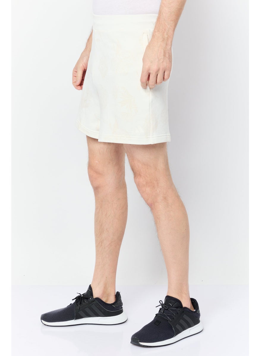 Men Sportswear Fit Outdoor Shorts,  Off White
