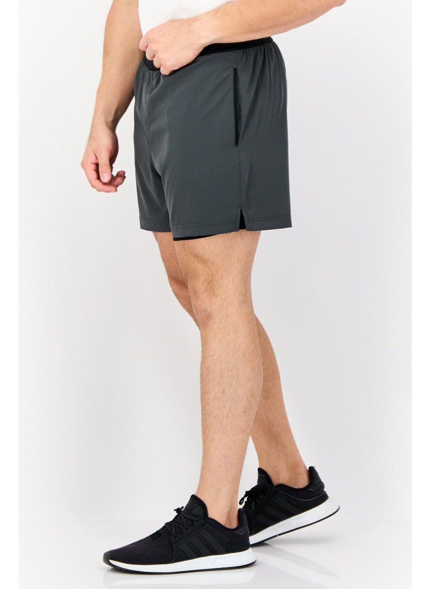 Men Sportswear Fit 5 Inseam Training Shorts, Grey