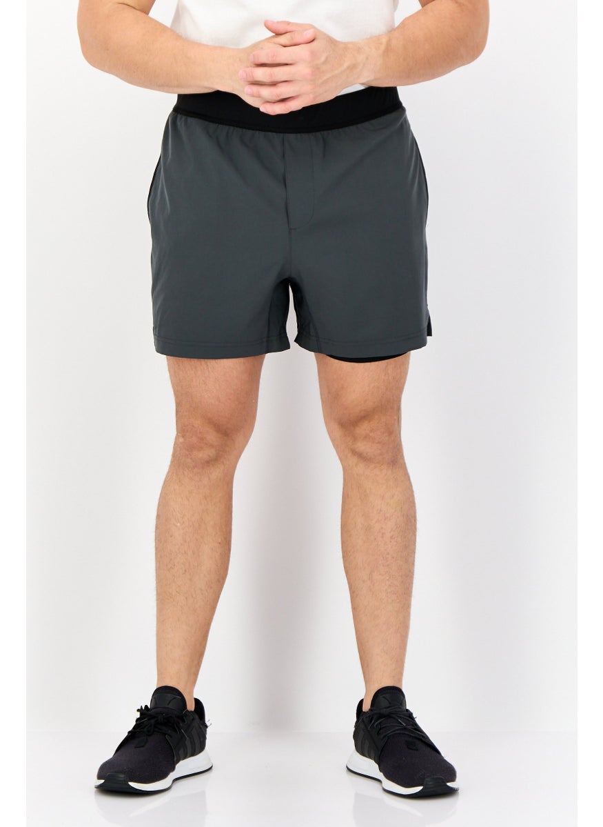 Men Sportswear Fit 5 Inseam Training Shorts, Grey