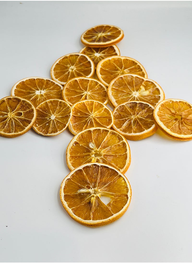 Premium Dried Orange 100g Jar - Naturally Sun-Dried Mandarin Orange Slices for Snacking, Baking, Juices, Crafts, and Home Decor | Nicense