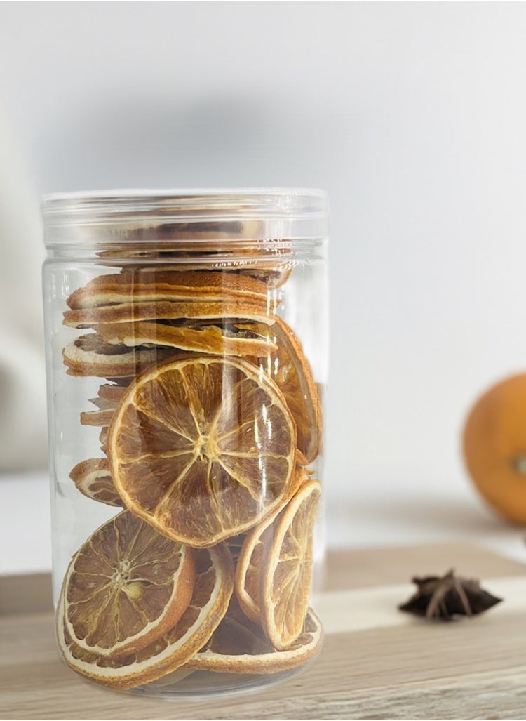 Premium Dried Orange 100g Jar - Naturally Sun-Dried Mandarin Orange Slices for Snacking, Baking, Juices, Crafts, and Home Decor | Nicense