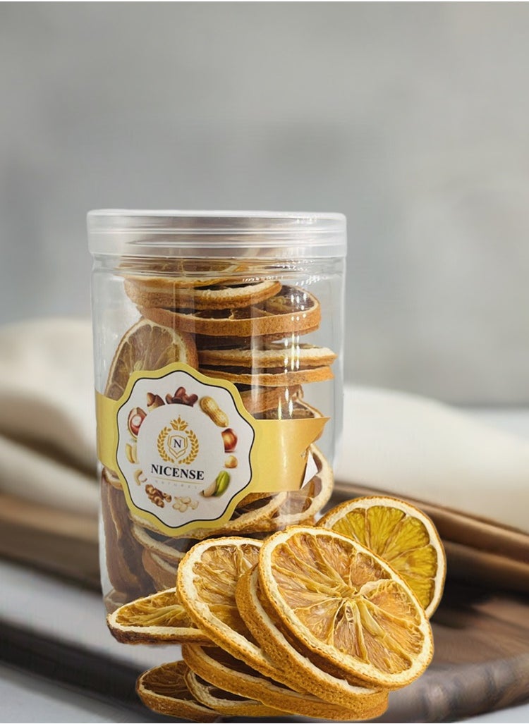 Premium Dried Orange 100g Jar - Naturally Sun-Dried Mandarin Orange Slices for Snacking, Baking, Juices, Crafts, and Home Decor | Nicense