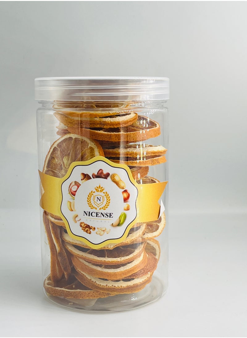 Premium Dried Orange 100g Jar - Naturally Sun-Dried Mandarin Orange Slices for Snacking, Baking, Juices, Crafts, and Home Decor | Nicense