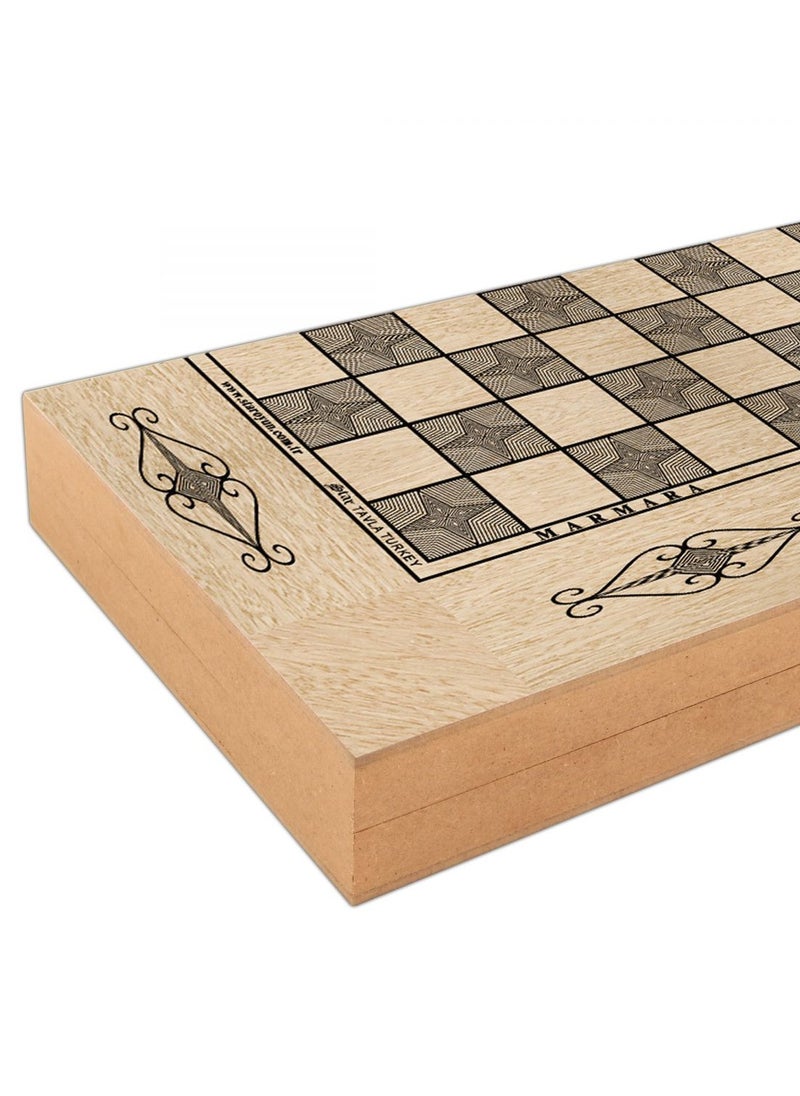 Backgammon Set for Adults- Large, Backgammon Board Game, Backgammon Sets For Adults, Durable, Backgammon and Checkers Set