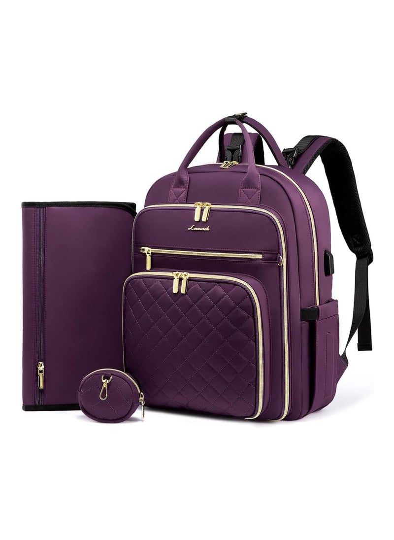 Diaper Bag Backpack With Changing Pad