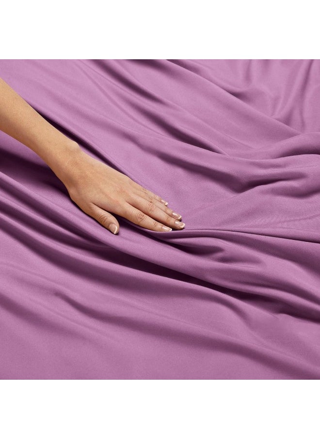 Nestl Deep Pocket Cal King Sheets Cal King Size Bed Sheets with Fitted and Flat Sheet, Pillow Cases - Extra Soft Microfiber Set with Deep Pockets for CK Sized Mattress - Lavender Dream
