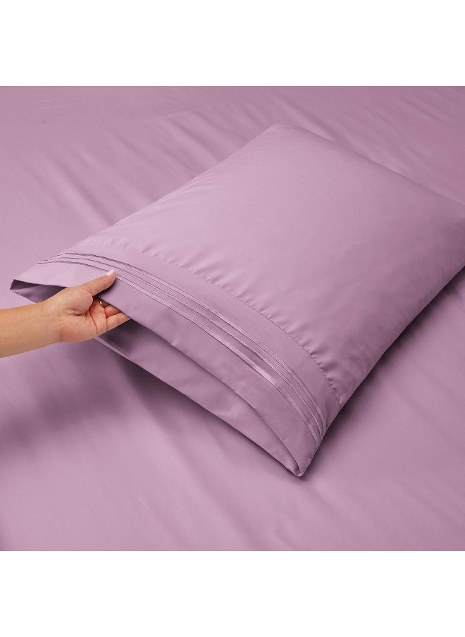 Nestl Deep Pocket Cal King Sheets Cal King Size Bed Sheets with Fitted and Flat Sheet, Pillow Cases - Extra Soft Microfiber Set with Deep Pockets for CK Sized Mattress - Lavender Dream