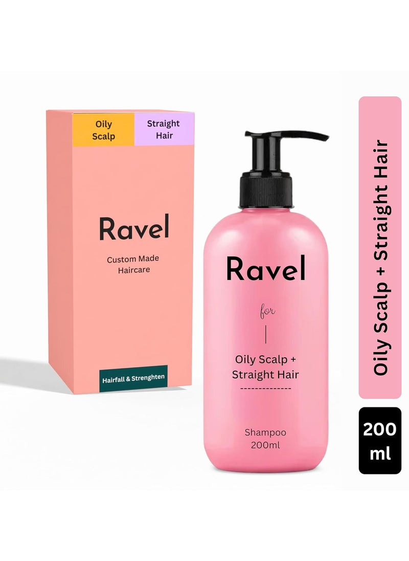 Customized Hair Fall Control & Strengthen Shampoo for Oily Scalp & Straight Hair, Tailored for Dry/Normal/Oily Hair, Damage repair, Hairfall & Frizz - 200 Ml